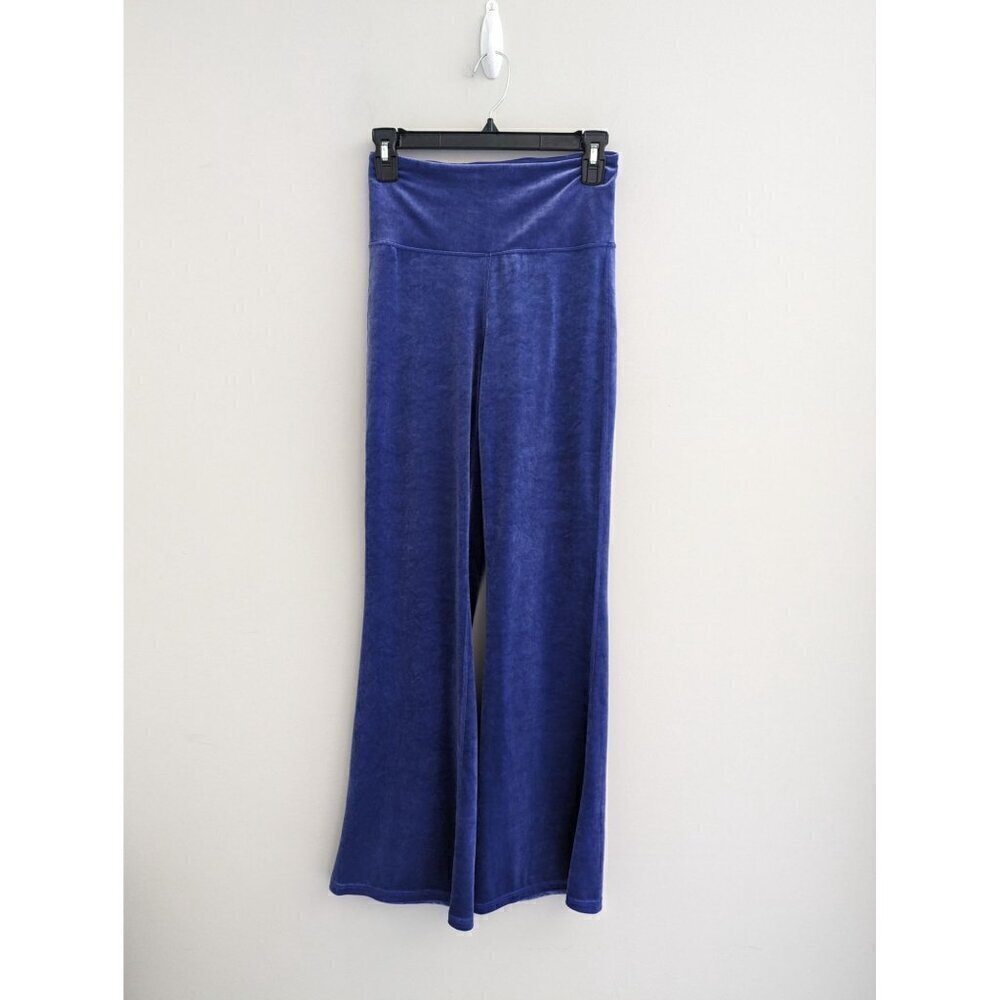 Athleta Elation Velvet  Flare Pants in Purple Women's Size XS